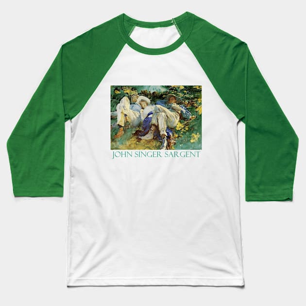 Siesta by John Singer Sargent Baseball T-Shirt by Naves